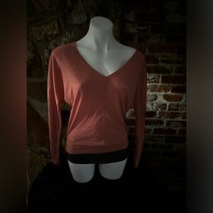 Prana, womens, small, large, orange, casual wear, comfy, long sleeve